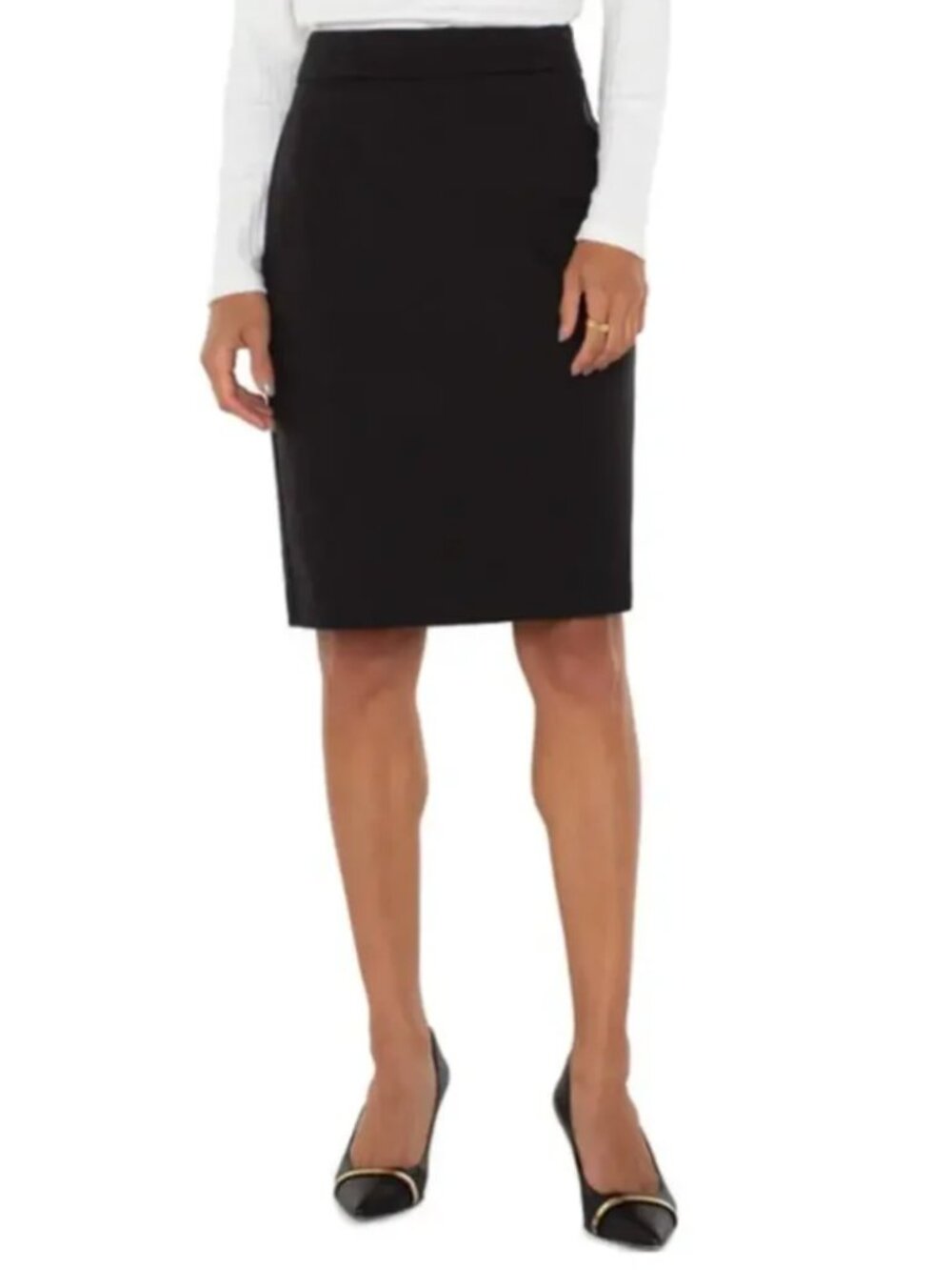 Liverpool Los Angeles Black Pencil Skirt - Size S